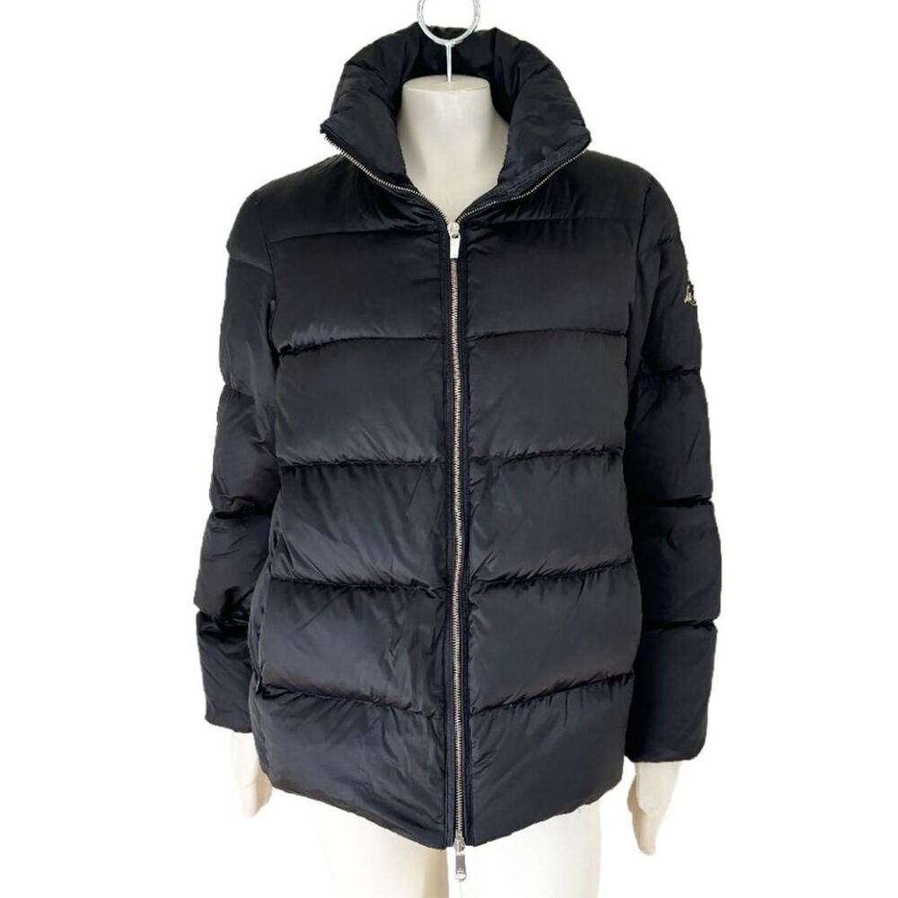 LA MARTINA Full Zip Down Filled Puffer Jacket in Black SZ 12